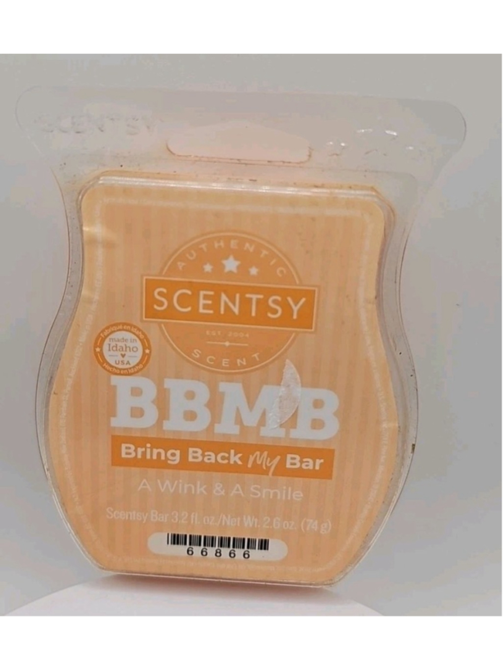 Scentsy A Wink and a Smile Wax Bar Discontinued BBMB Bring Back My Bar